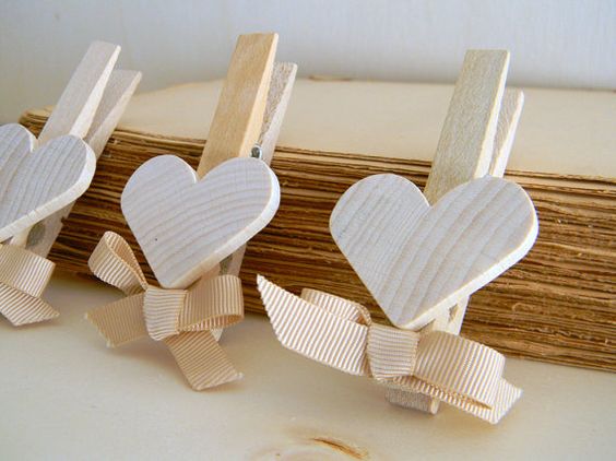 Segnaposto Gessetto profumato cuoricino linea romantica per un matrimonio  Shabby Chic, elegante e delicato