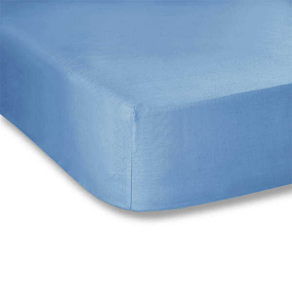 Basics 90 x 190 cm Lenzuolo con angoli in microfibra di prima qualità spa blue blu 