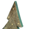 Albero Natale LEGNO/VERDE con lucine LED 52cm
